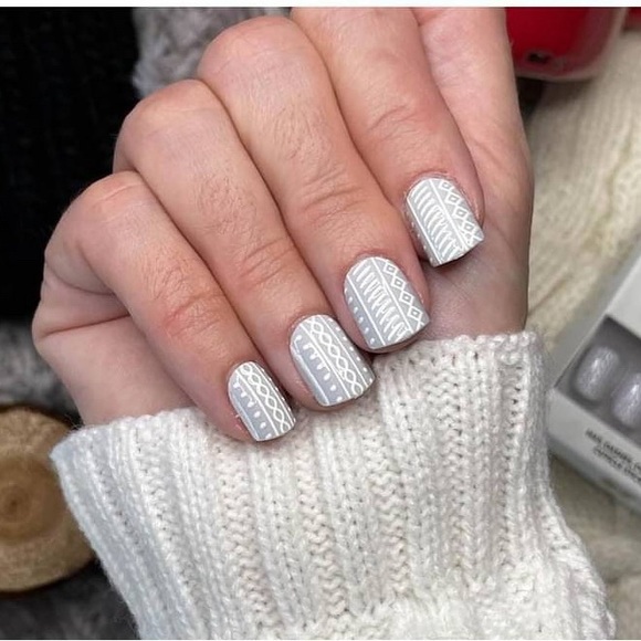 Red Aspen Other - Cable Knit, Kit Red Aspen Nail Dashes short square